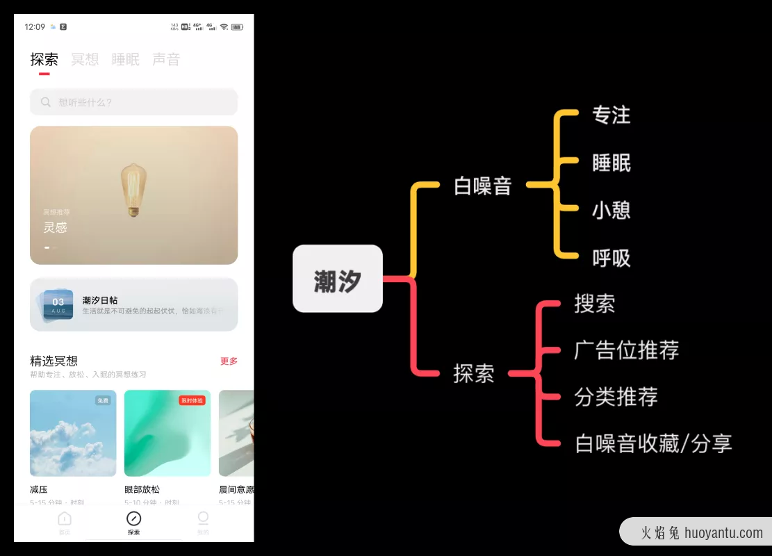 从分析潮汐APP，告诉你思维导图应该怎么用