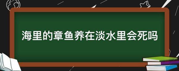 海里的章鱼养在淡水里会死吗