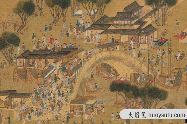 清明上河图：北宋张择端风俗画(中国十大传世名画之一)