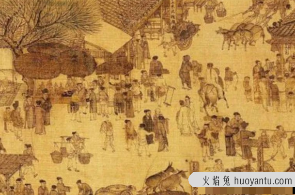 清明上河图：北宋张择端风俗画(中国十大传世名画之一)