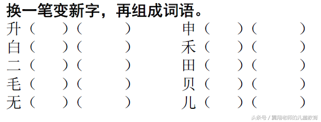 一年级上册语文《加减笔画变新字》，妈妈不用再发愁，看完就会！