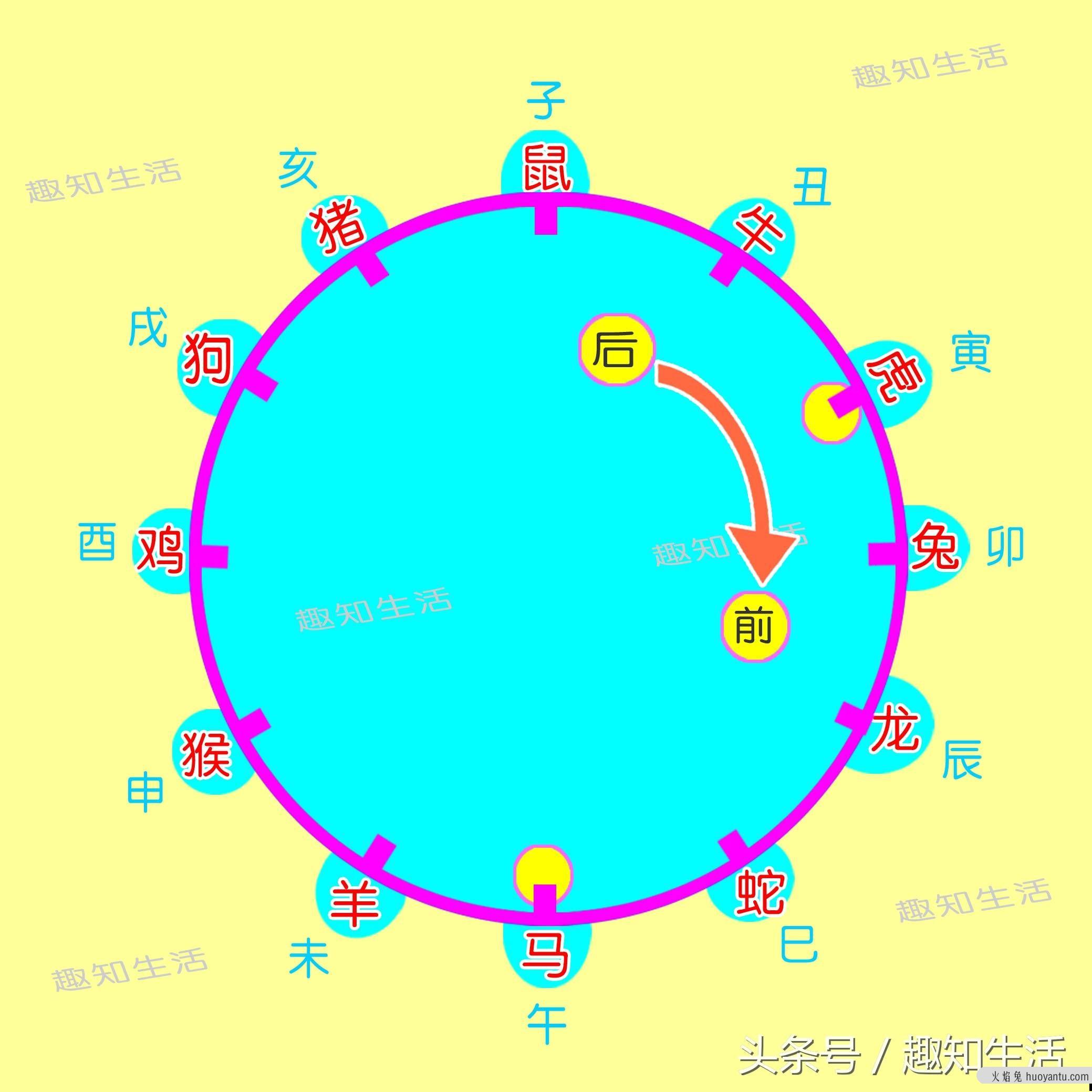 保存这张图，根据年龄算属相，再也不求人