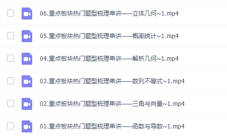 郭化楠2022届高考数学菁英班二轮复习寒假班0讲视频课程完结