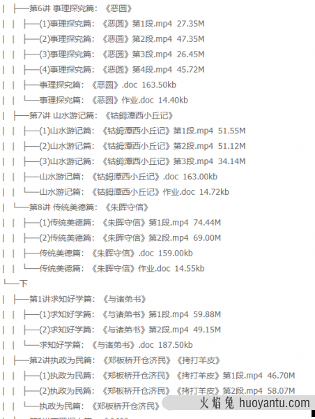 学而思王帆中考课外文言文真题大揭秘视频大全（适合7-9年级）