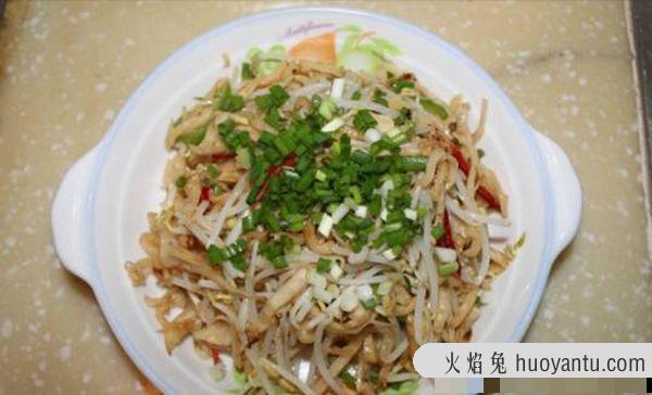 豆芽炒饼丝怎么炒才好吃